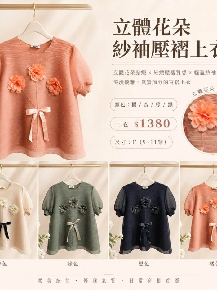 〚獨家大牌〛摺衣上衣+褲子272201 2788a/b (複製)